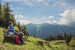 Alpengasthof Hohe Burg - Pause beim Biken