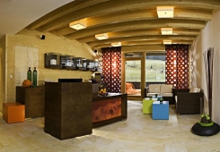 Hotel Salzburger Hof Leogang - Rezeption des Wellnessbereichs