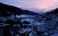 Kongress Hotel Davos - Ausblick im Winter