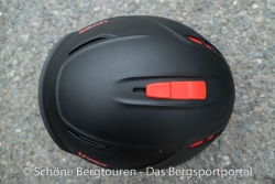 Uvex P1us Pro Skihelm - Schiebemechanismus