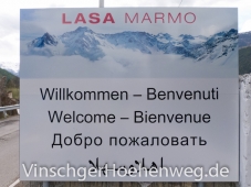 Schild der Lasa Marmo AG