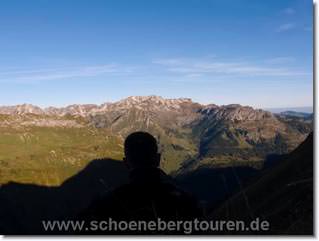 Hoehenzug von Nebelhorn und Daumen